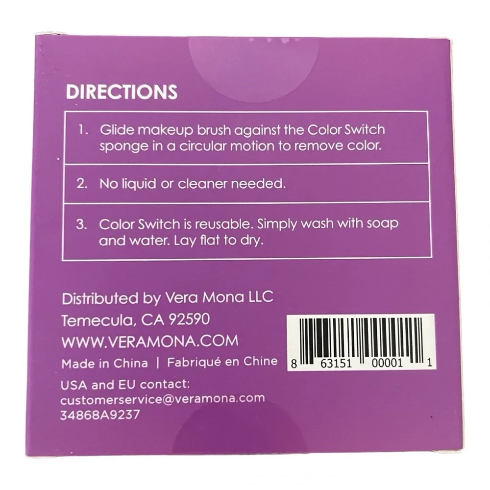Vera Mona Color Switch Instant Brush Cleaner New